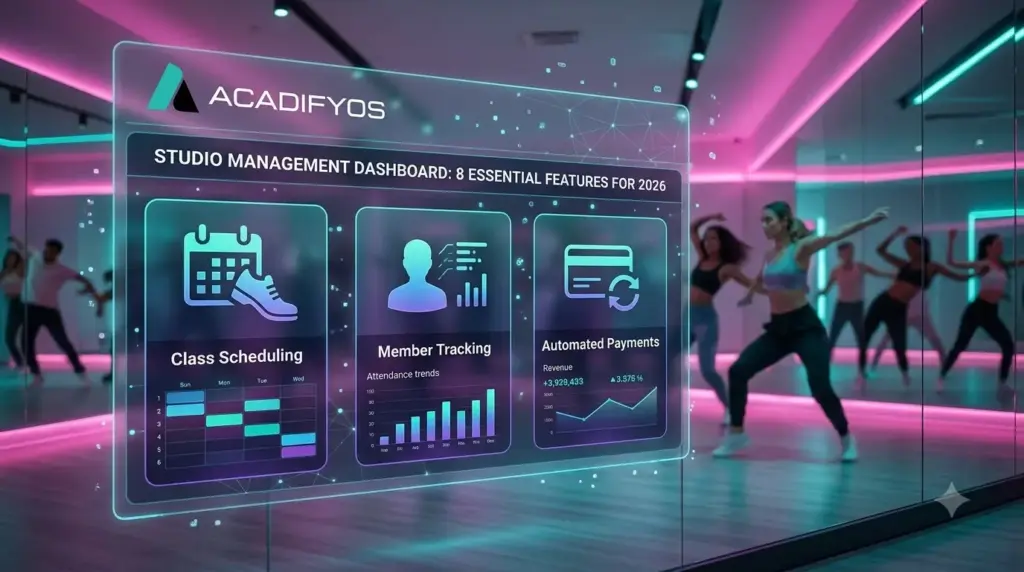 dance fitness studio management software