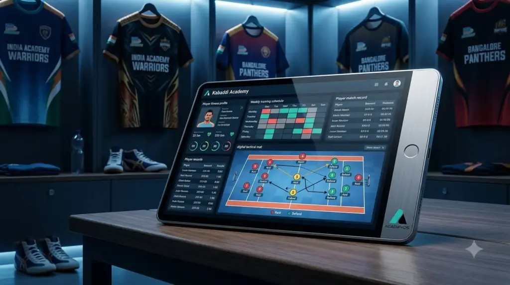kabaddi academy management software