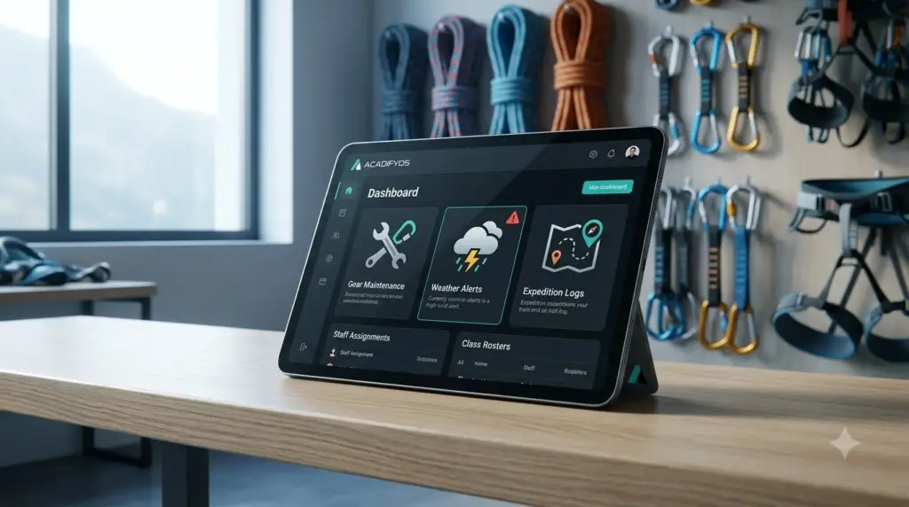 adventure sports academy management software